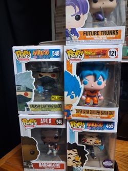 Funko Pop Lot of 5 Anime & Gaming Figures