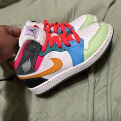 Jordan’s Nike Air 1 Mid Gs Multicolor 