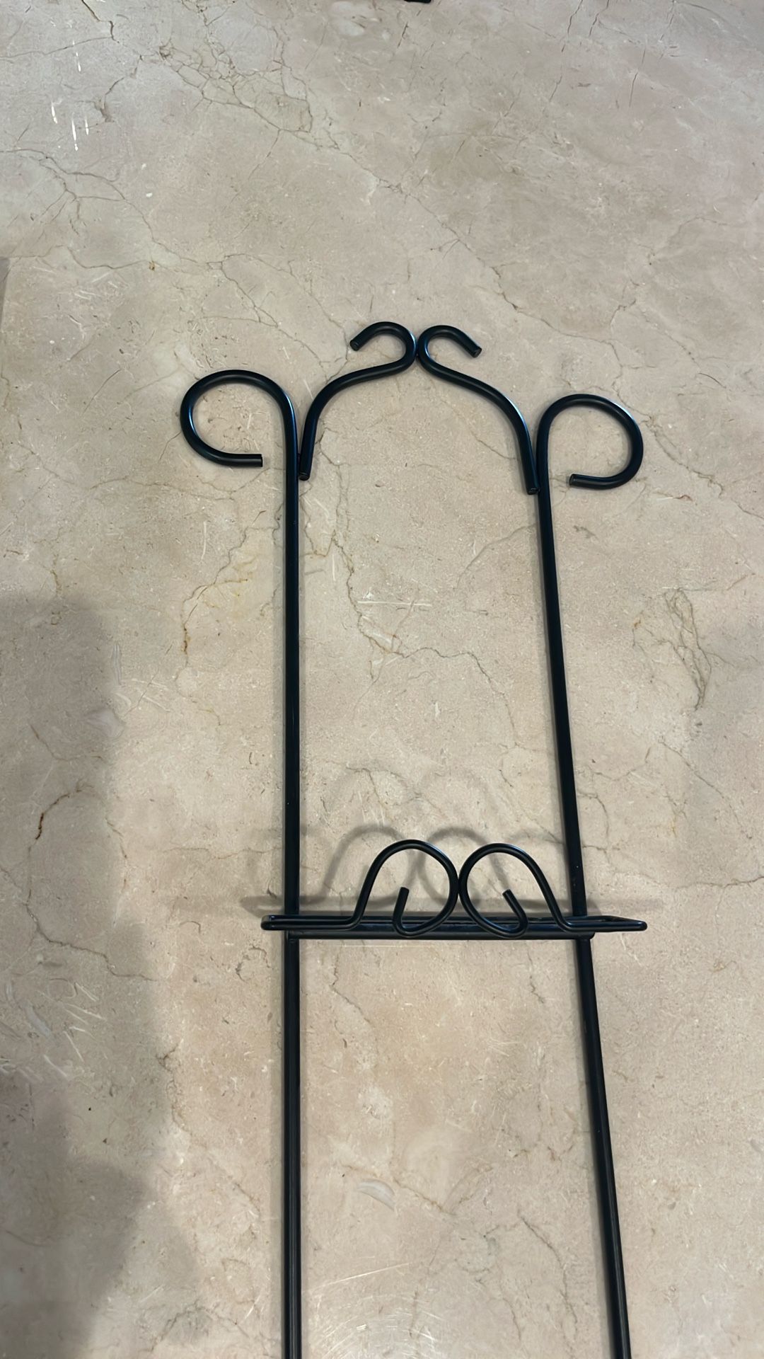Hanging Black Wrought Iron Rack