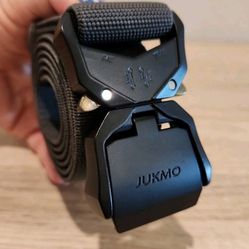 JUKMO Tactical Belt Quick Release 1.5" Nylon Web Military Law Enforcement Hiking