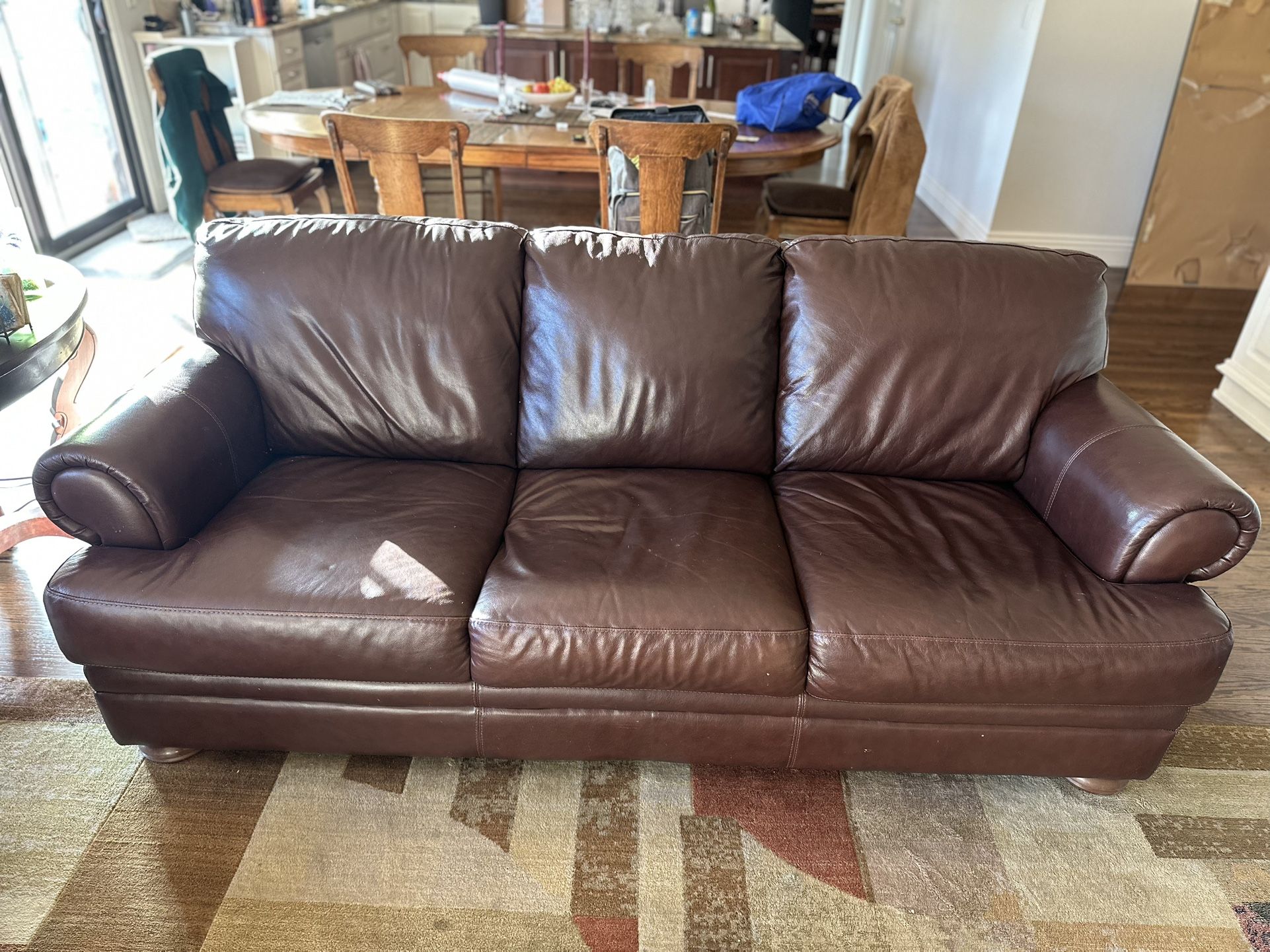 Leather sofa & Love Seat