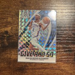 2023-24 Mosaic Give and Go Mosaic Prizm #5 Shai Gilgeous-Alexander