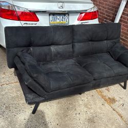 Black Futon Bed Sofa 
