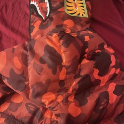 bape puffer hoodie