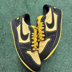 JORDAN 1 LOW QUAI BLACK TOUR YELLOW RED SIZE 10