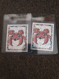 Pokémon Paras Holographic Stickers x2