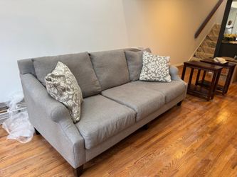 Full size Grey sofa- must go!