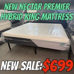 NEW NECTAR PREMIER HYBRID KING MATTRESS 