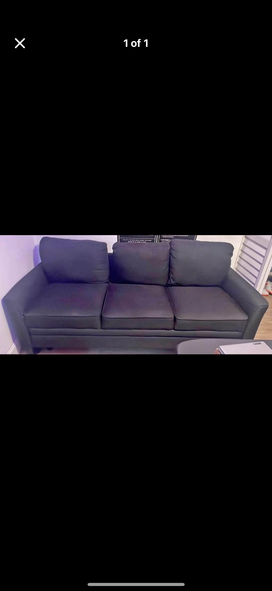 Black Sofa - $50