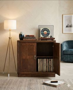 Vintage Dixie "Bach" Record - Bar Cabinet - Mid Century Modern Accent Commode/Media Console Bookcase