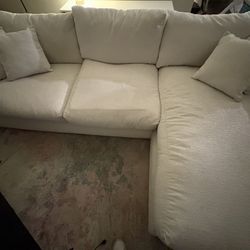 Mario Capasa Feathers 110 inch Beige Sectional Couch - machine washable covers 