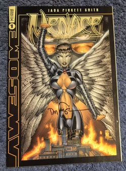 MENACE # 1 SIGNED BY DAN FRAGA 1998 VF JADA PINKETT SMITH AWESOME