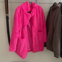 pink Fluff jacket 
