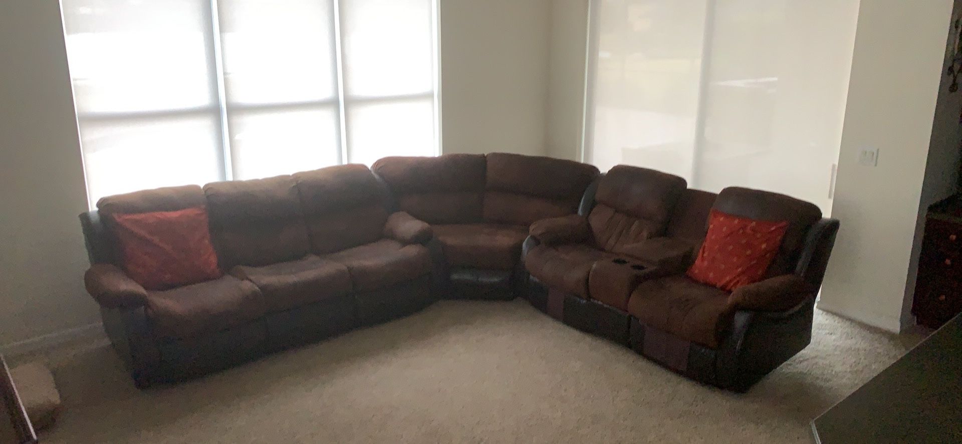 Brown Sectional