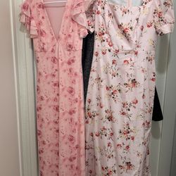 Three size medium women’s spring Easter dresses one of them new with tags 35 for all three I’m not selling them. Separate story.