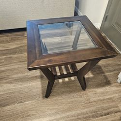 wooden end table