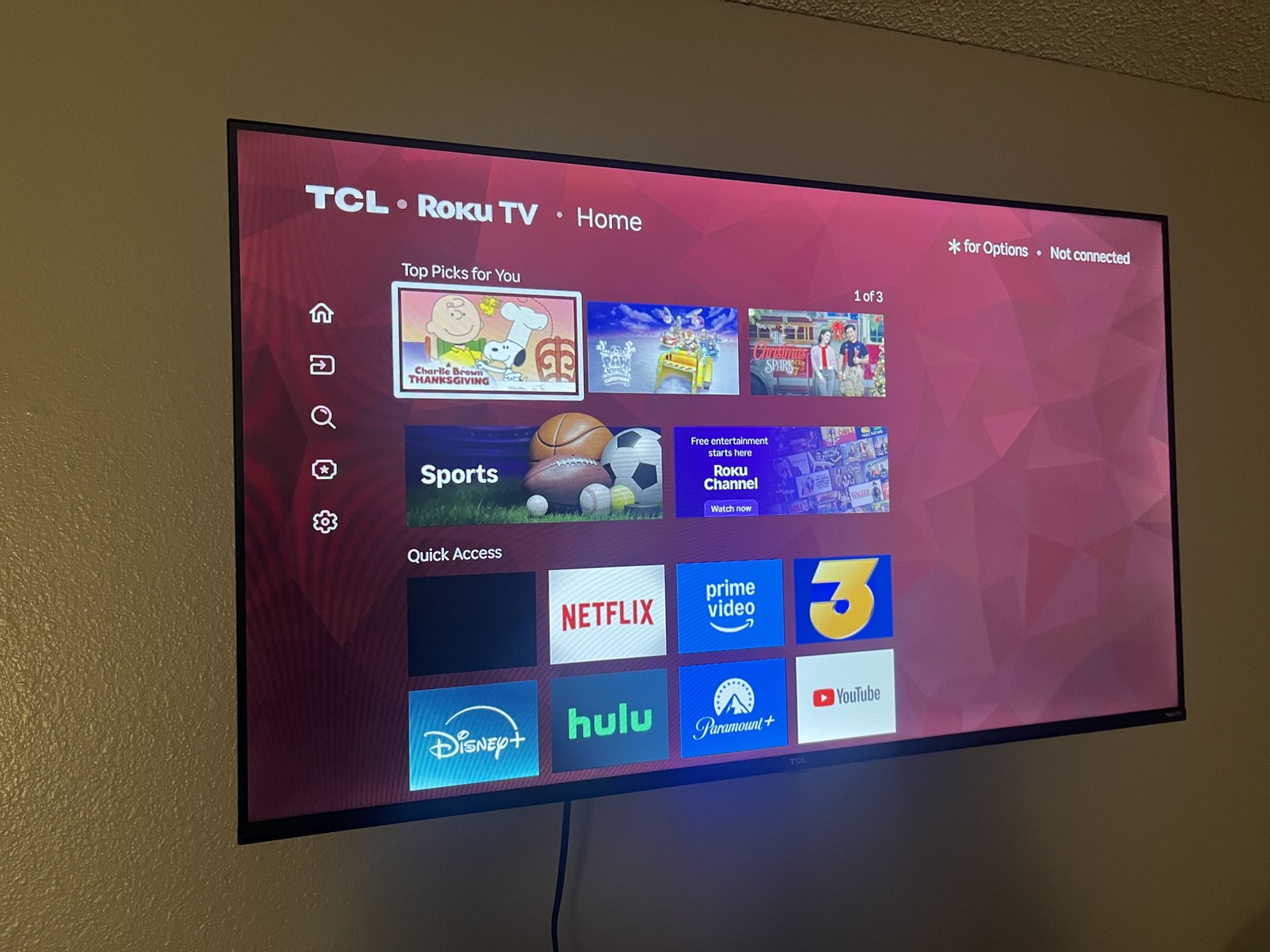 43”TV TCL Roku