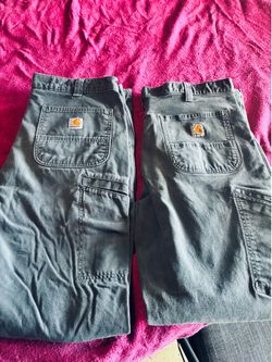 Men’s grey Carhartt pants $20 each