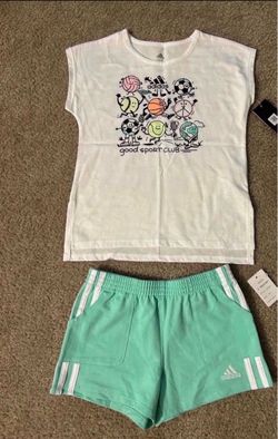 Tshirt and Short- Adidas for Girls, Size 6