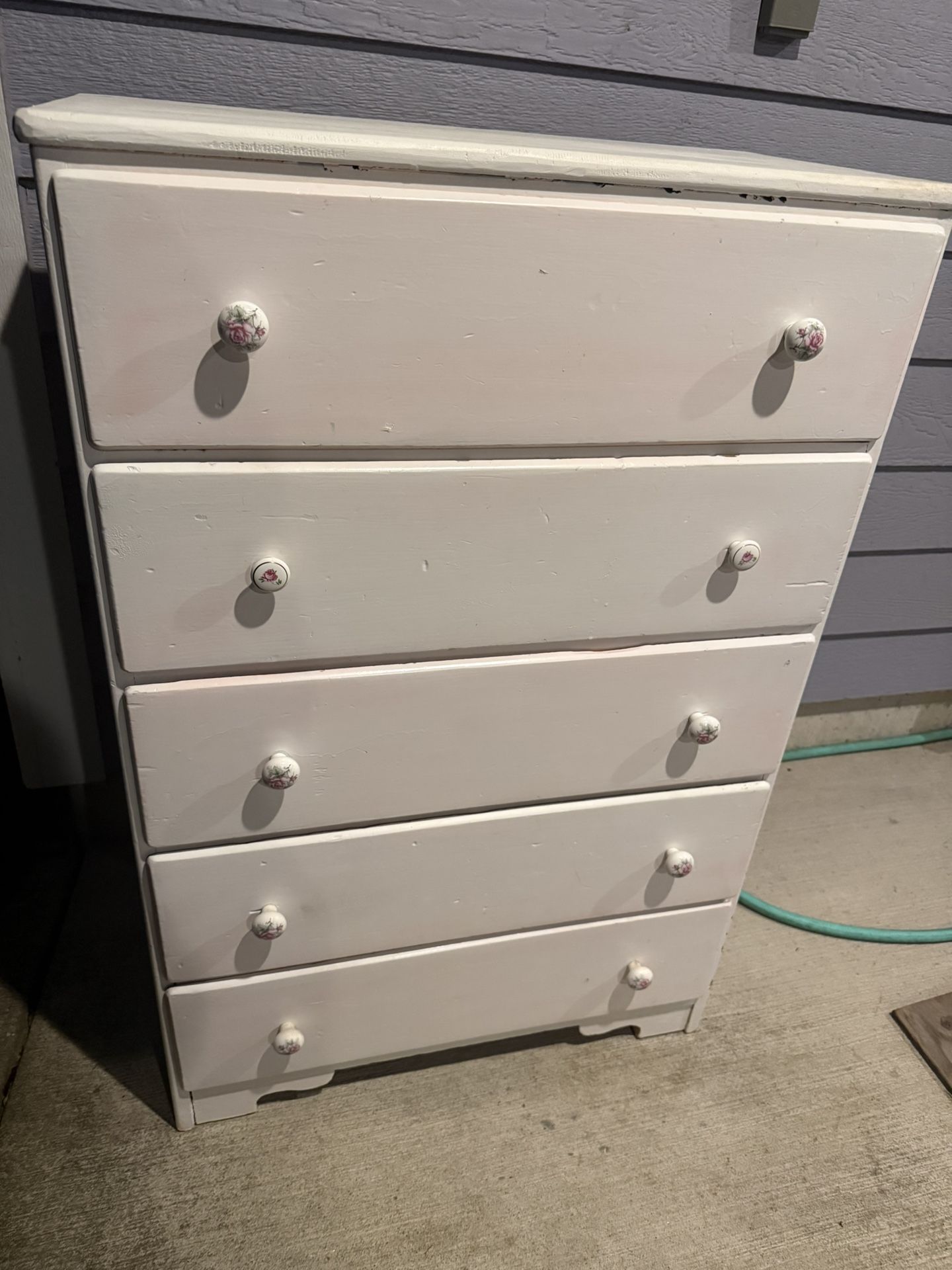 Chest Of Drawers 5 Drawer Real Wood