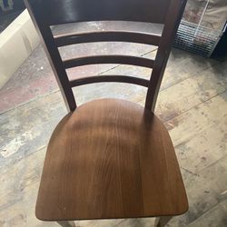 several commercial chairs STURDY and heavy  solid wood  