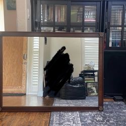 Vintage 1940’s Solid Mahogany Mirror