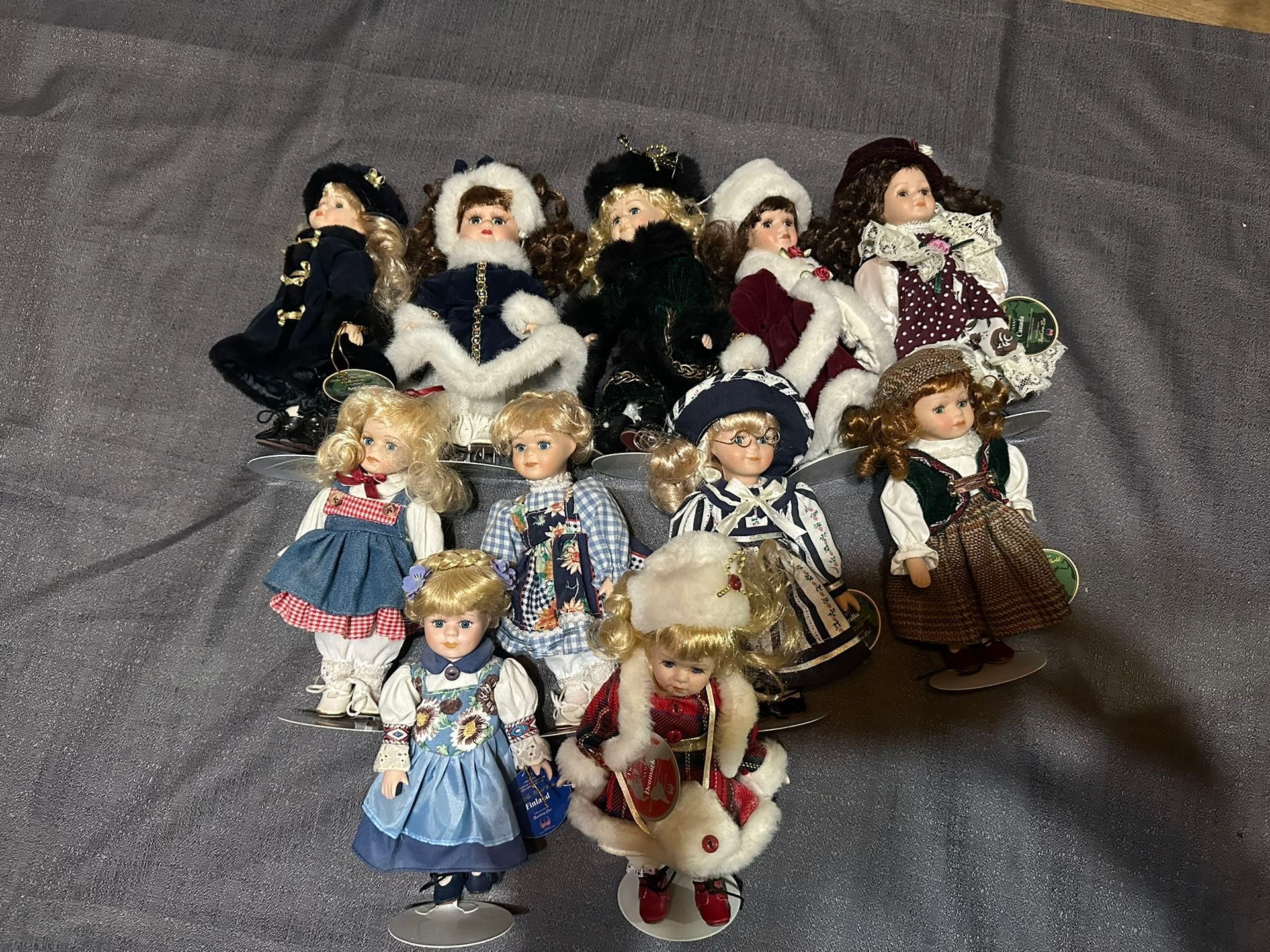 Lot Of Porcelain Dolls 8”