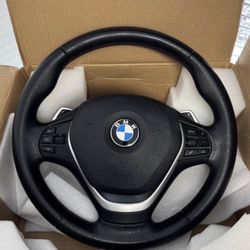 BMW F30 steering wheel with airbag and shift paddles