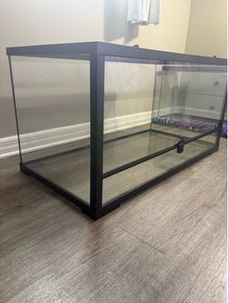 Glass enclosure 36L x18W x 18h inches