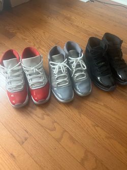 Air Jordan Retro 11’s (Cherry Red 11’s, Cool Grey 11’s, Gamma Blue 11’s)