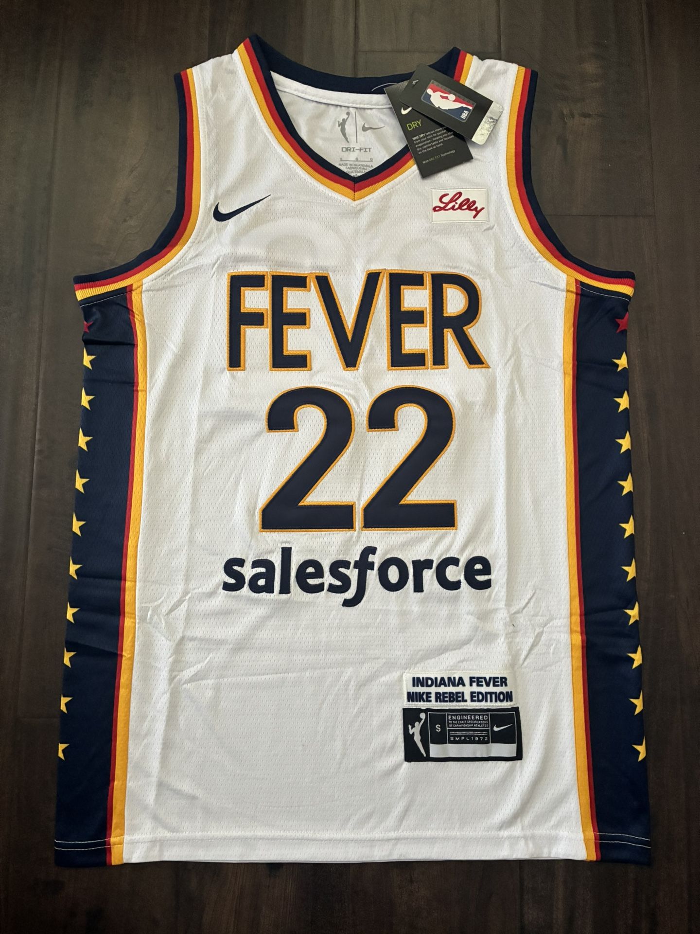 NEW Indiana Fever Caitlin Clark Jersey #22 WNBA Women’s Girls XS 2XL WHITE STITCHED