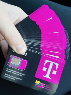 T-Mobile PrePaid Preloaded (Lot Of 5 ) SIM Card ($50 Unlimited Plan)