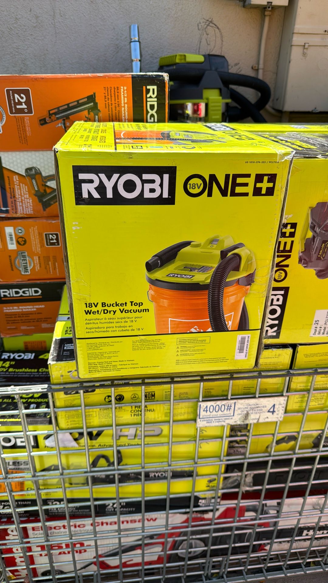Ryobi 18v Bucket Wet Dry Vacuum Pack out Bag
