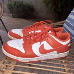 Nike Dunks Low Retro Orange On White