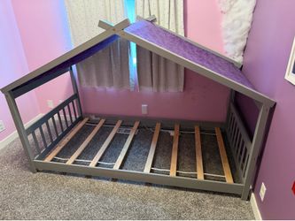 Kids House Floor Bed - Mattress Included
