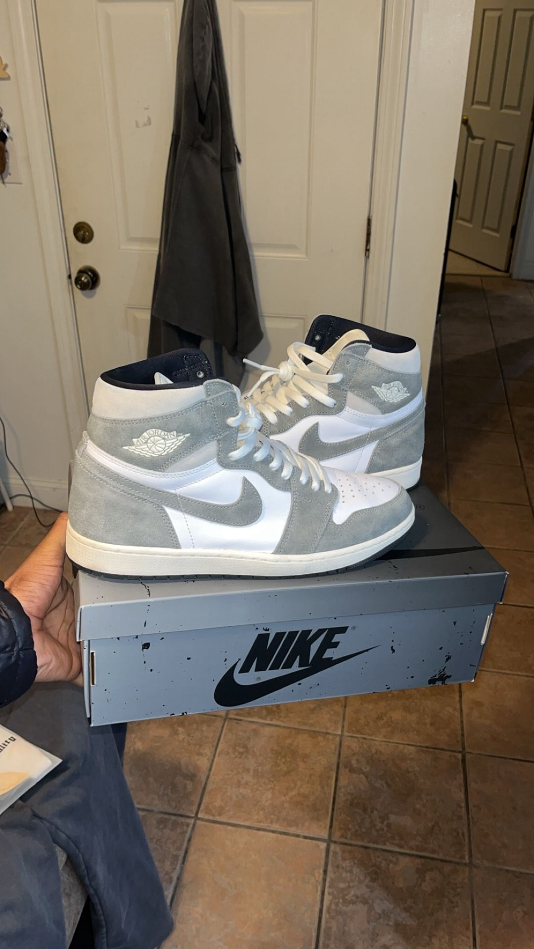 Air Jordan 1 Retro High OG Washed Black Smoke Grey DZ5485-051 Men’s 12 w/ Box