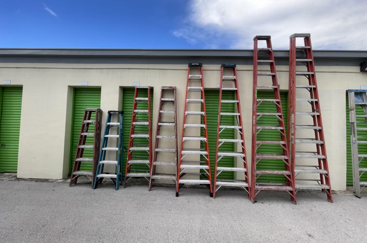 Lot Of Warner Ladders 6 Total 8,10,12 Steps 150 Each for Sale in Fort