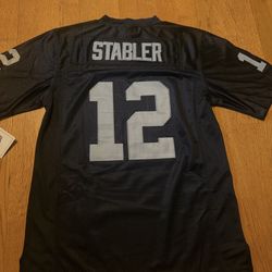Stabler Raiders Black Throwback Men Jersey