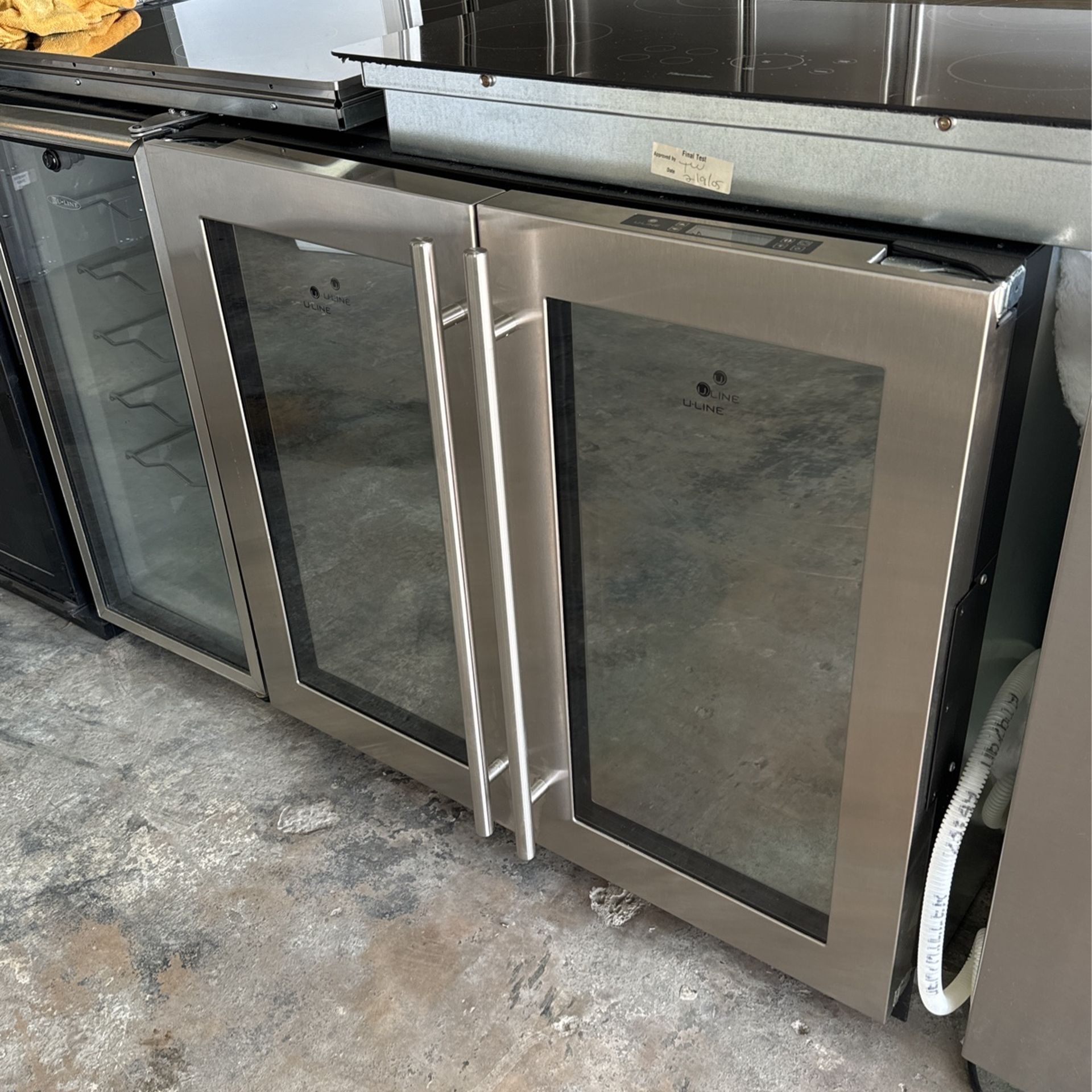 U Line 3000 Series 3036WC 36 Inch Stainless Wine Cooler Captain