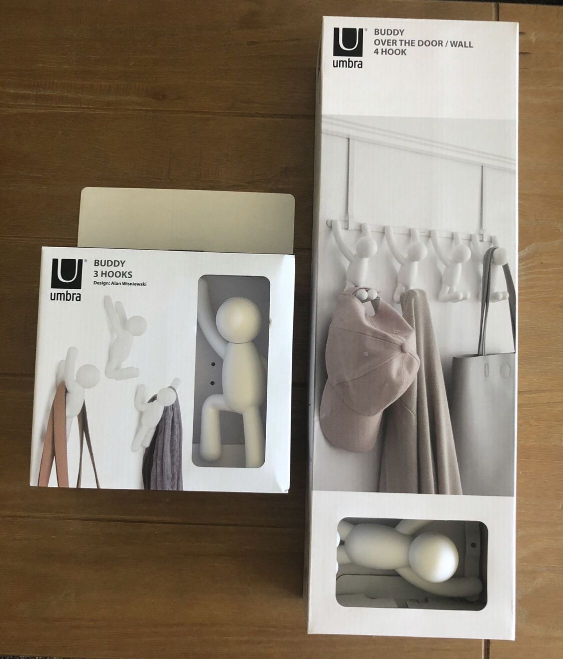 NEW - White Buddy Hooks (7) 