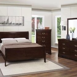 Brand New 4 PC Bedroom Set — ALL SIZES AVAILABLE