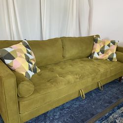 Olive Green Nowrus sofa bed Couch
