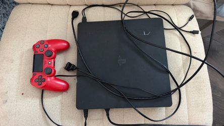 PS4 with Red controller