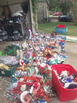 Huge Amount Christmas Decorations Some Vintage