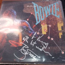 Autographed Bowie album