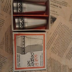Salt & Pepper Shakers, Vintage Metal