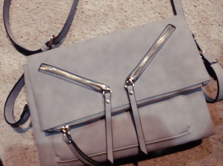 Gray Crossbody Bag/Purse