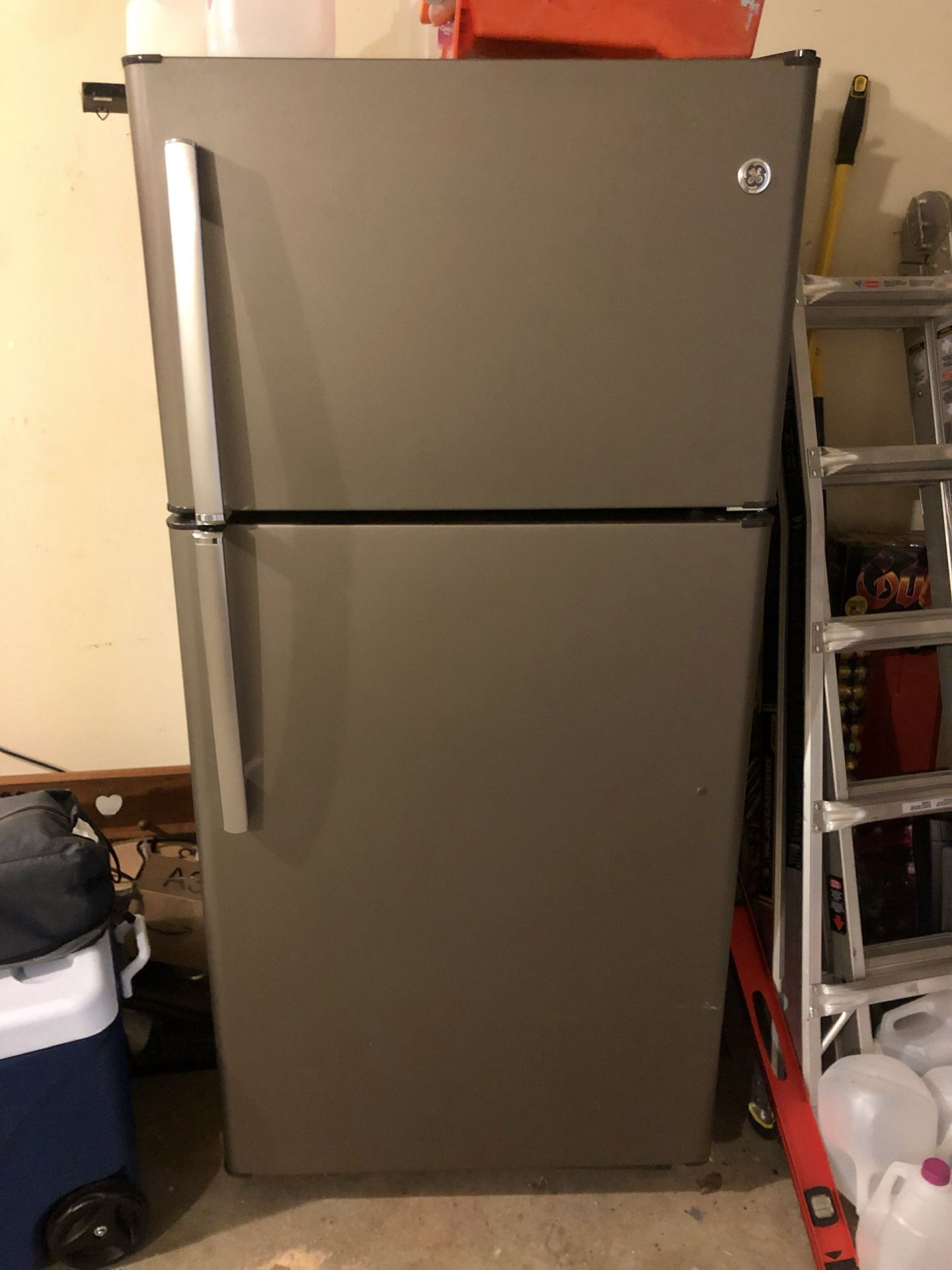 GE slate refrigerator