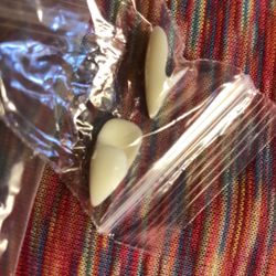 3 Sets Of Fangs For Halloween Or Cosplay With Tooth Set Gel