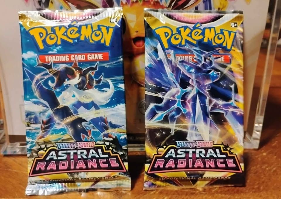 Lot of 2 Pokemon Astral Radiance pack sleeves New Sealed